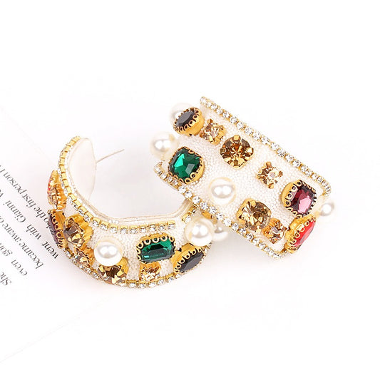 Light luxury C-shaped earring accessories for women